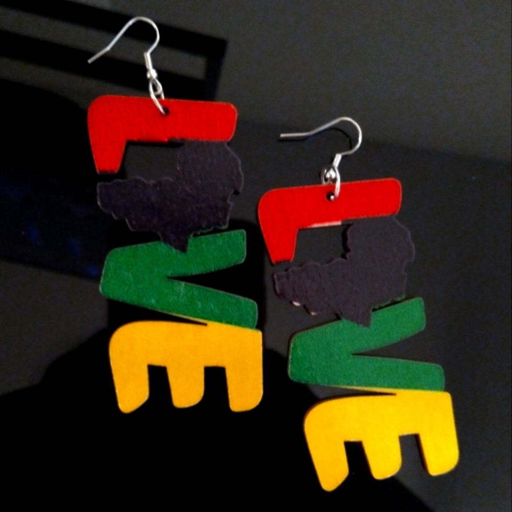 African Love Earrings